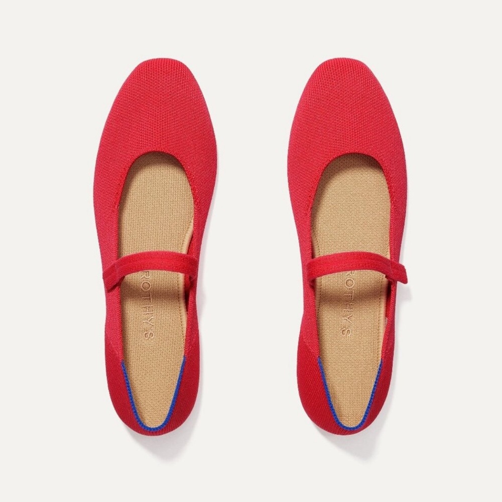 Rothy's The Square Mary Jane - Lollipop Red Size 7.5